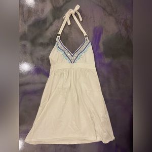 White cotton dress xs